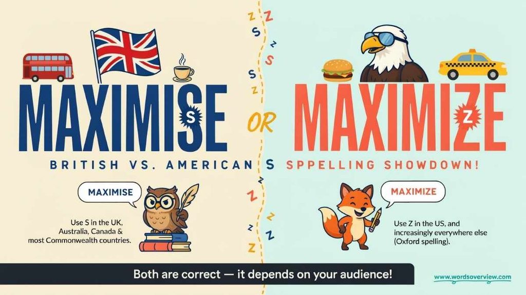 Maximize or Maximise in Technology