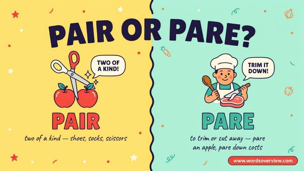 Pair or Pare: What Is the Difference?