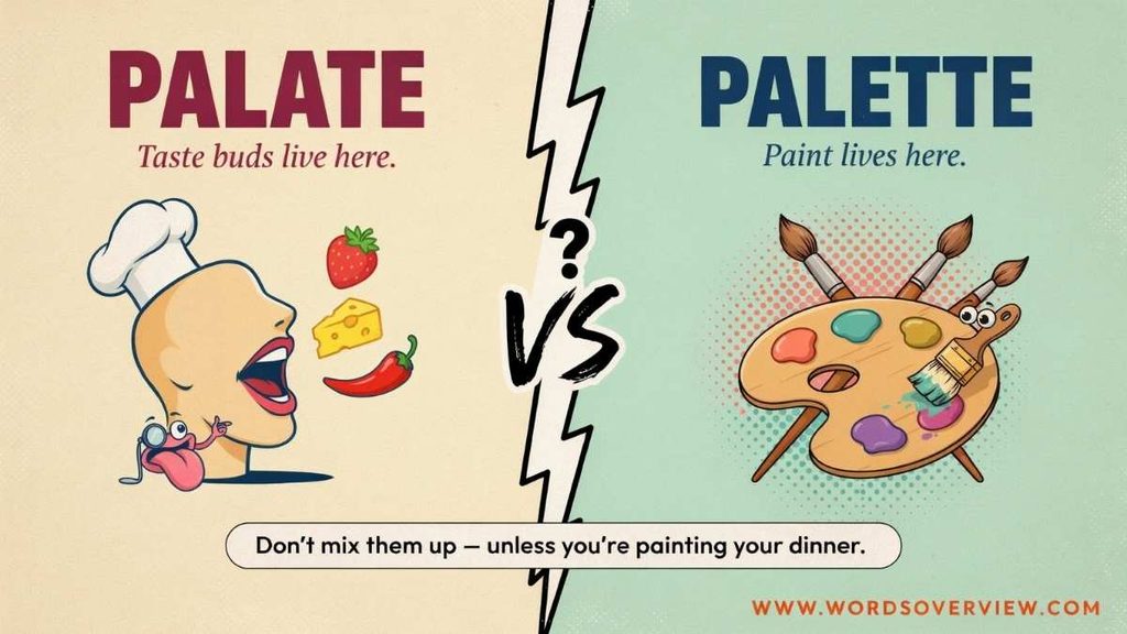 Palate or Palette: Which Is Correct?