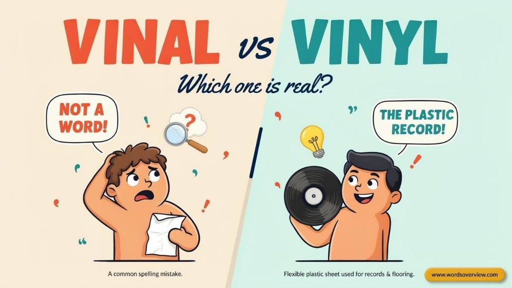 Vinal or Vinyl: Spelling, Differences and  Usage